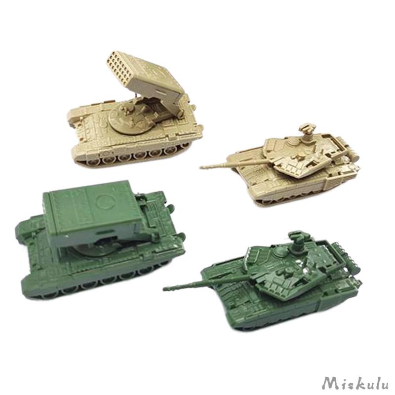 4 Mô Hình Xe Tăng Tên Lửa Tỉ Lệ 1 / 144 Trang Trí