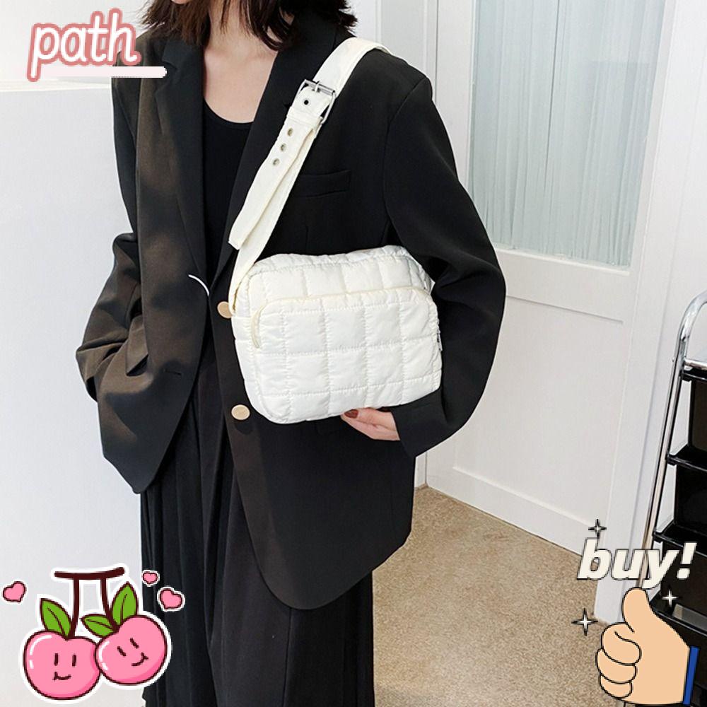 Túi Xách Đeo Vai Vải Cotton Gọn Nhẹ Họa Tiết Kẻ Sọc Thời Trang