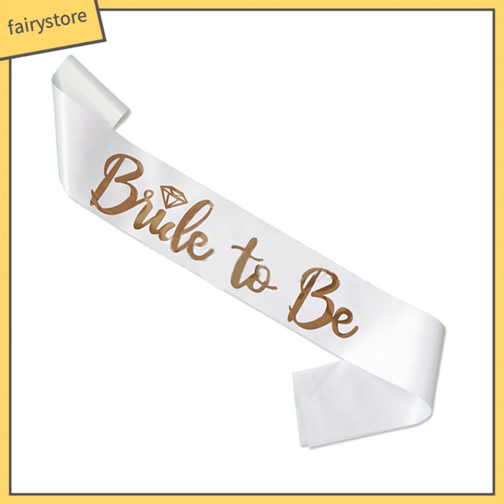 [FRO] Set 7 Dây Đeo Vai In Chữ Bride to Be Bề Mặt Mịn Màng Kích Thước Nhẹ Nhàng In Chữ Bride Bachelorette Sashes Cho Tiệc Độc Thân