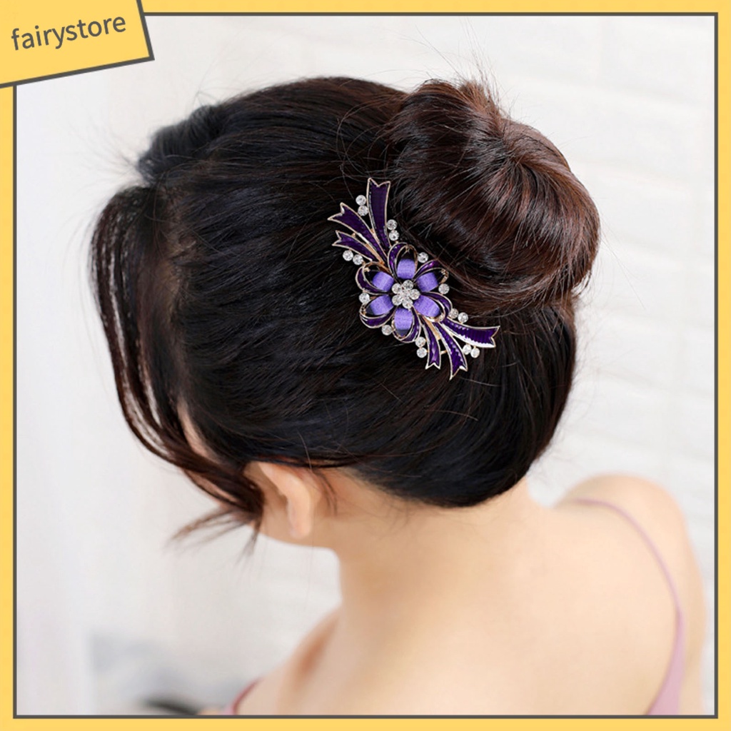 Lược Cài Tóc Đính Đá Tạo Kiểu Phong Cách Vintage Cho Nữ