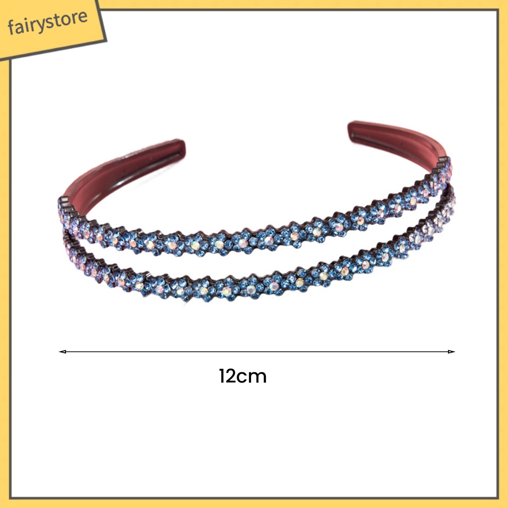 Băng Đô Cài Tóc Đính Đá Lấp Lánh Phong Cách Hàn Quốc Cho Nữ