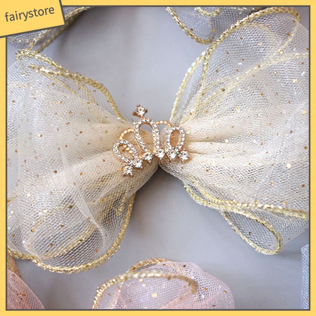 Kẹp Tóc Hình Nơ Màu Trơn Dành Cho Bé Gái