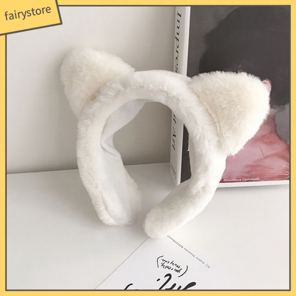 Băng Đô Tai Mèo Nhồi Bông Xinh Xắn Cho Nữ