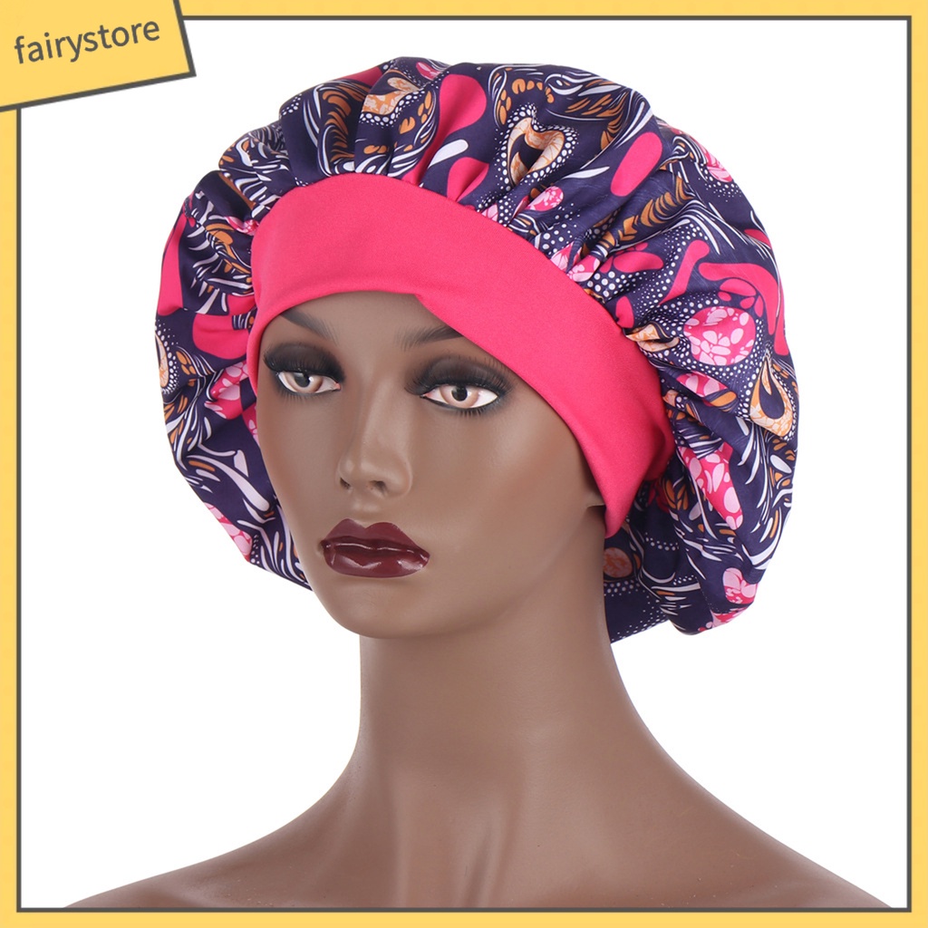 Mũ Trùm Đầu Vải In Họa Tiết Châu Phi Phong Cách Bohemian Dùng Khi Ngủ