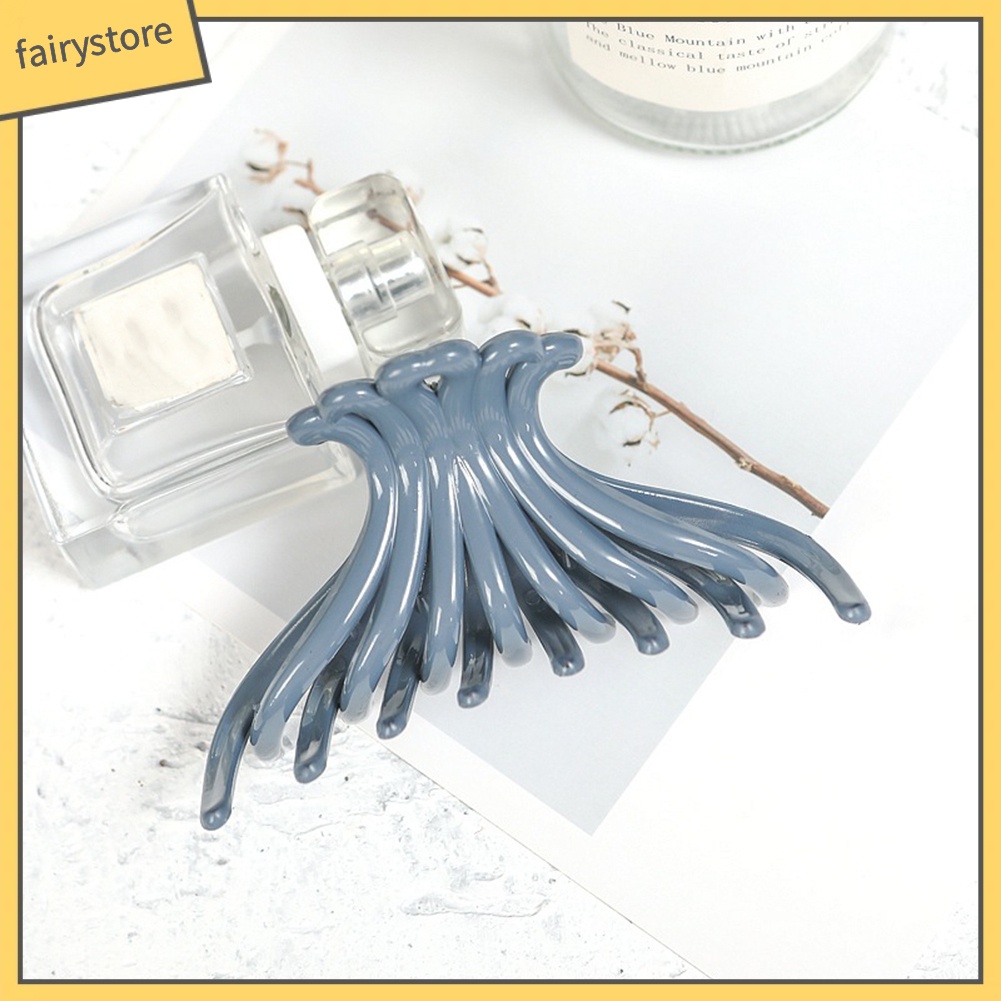 Kẹp Tóc Càng Cua Bằng Nhựa Màu Trơn Thời Trang Cho Nữ