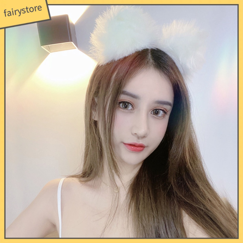 Băng Đô Tai Mèo Bông Hóa Trang Nhân Vật Anime Dễ Thương