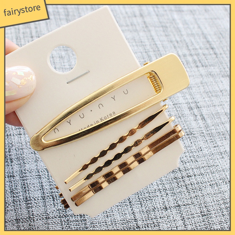 Set 3 / 4 / 5 Kẹp Tóc Đính Ngọc Trai Giả Thời Trang Nữ