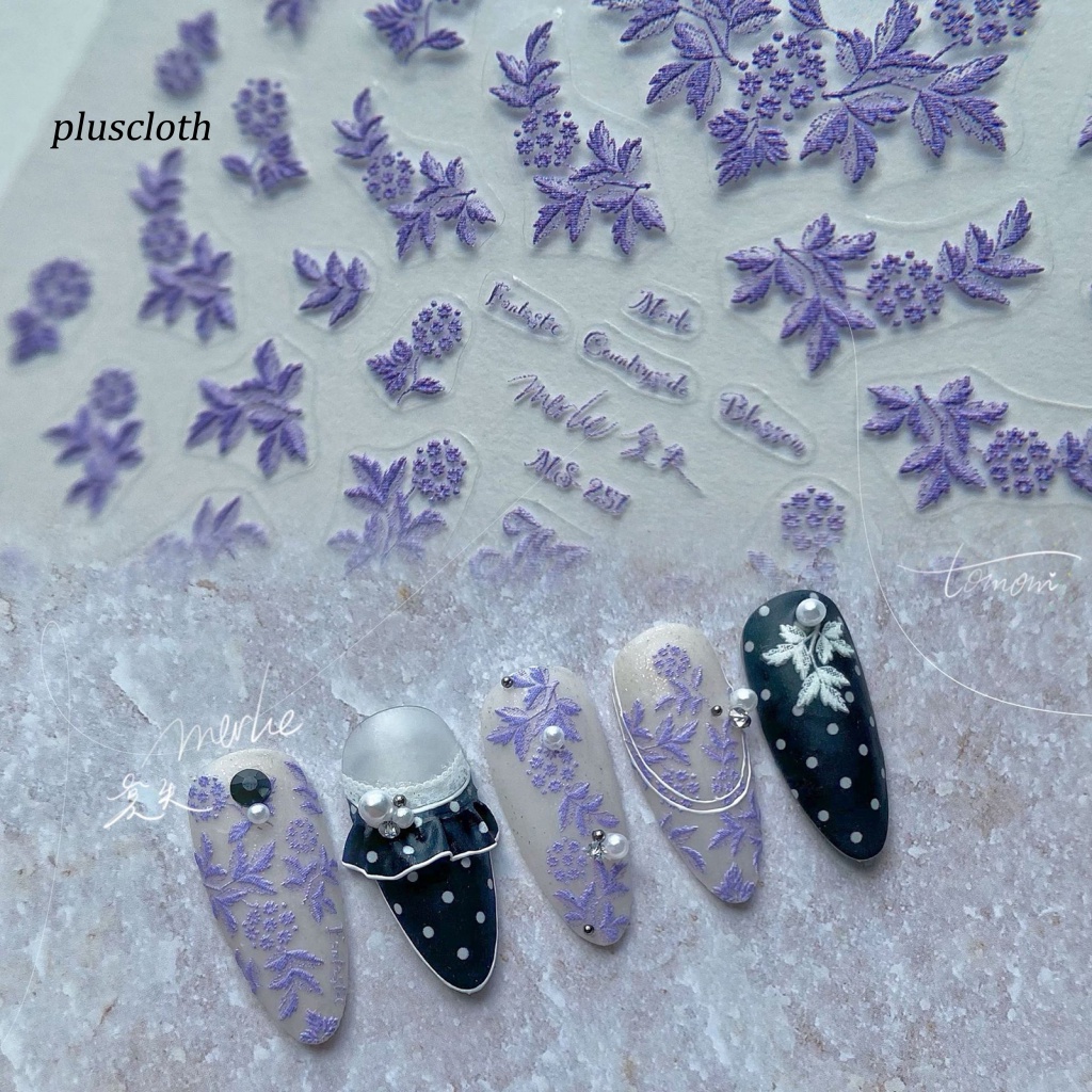 1 Bộ Miếng Dán Móng Tay Nghệ Thuật Tự Dính Hiệu Ứng 3D Không Mùi Lâu Trôi