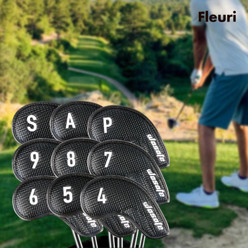 Set 9 Vỏ Bọc Đầu Gậy Đánh Golf Bằng Sắt Chuyên Dụng