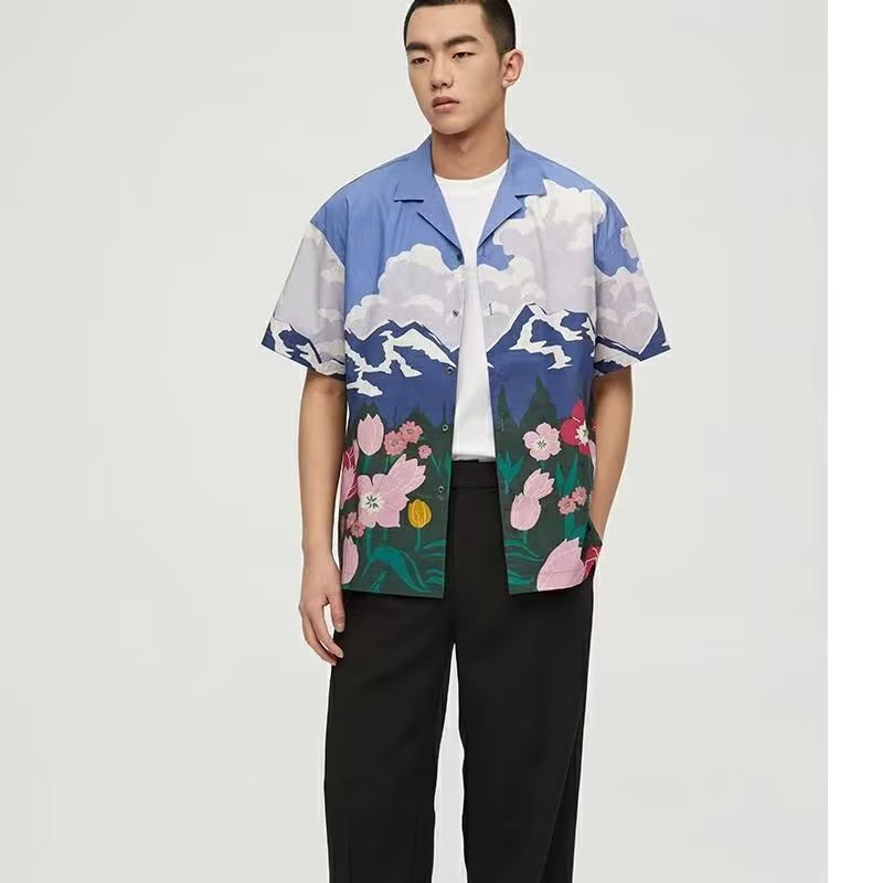Áo Sơ Mi In Họa Tiết Thời Trang Mùa Hè Cho Nam