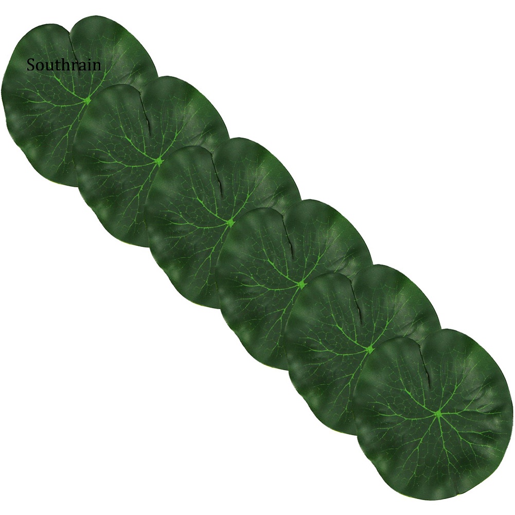 Set 2 Lá Sen Giả Nổi Trên Mặt Nước Trang Trí Hồ Bơi / Sân Vườn