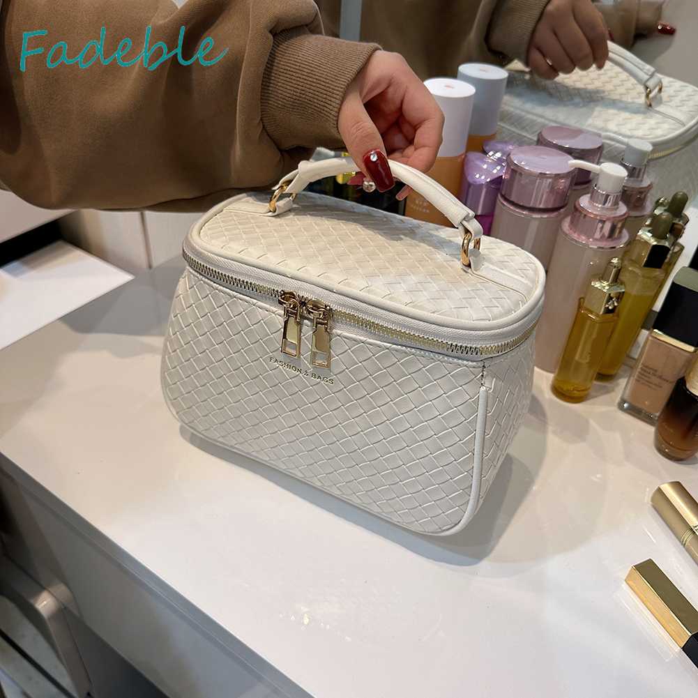 Túi Đựng Mỹ Phẩm Da PU Sức Chứa Lớn Tiện Dụng Cho Nữ