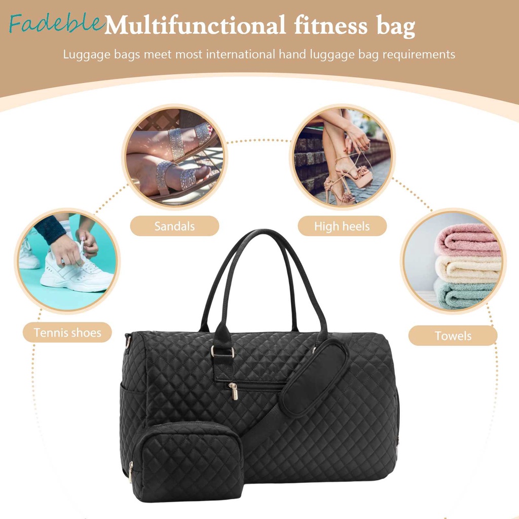 Túi Đựng Mỹ Phẩm Du Lịch / Tập Thể Thao Chia Ngăn Khô Và Ướt Tiện Dụng Cho Nữ