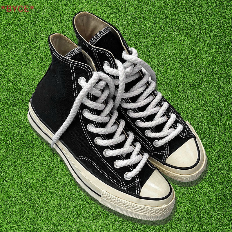 1 Cặp Dây Giày Cotton Lanh Hình Tròn 8mm AF1 120CM Chất Lượng Cao Mới