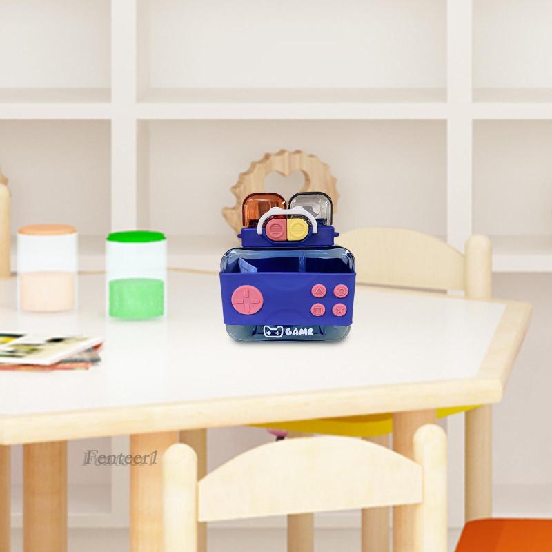 Bình Nước 75ml Kèm Ống Hút Họa Tiết Hoạt Hình Dễ Thương Cho Bé Gái [Fenteer1]