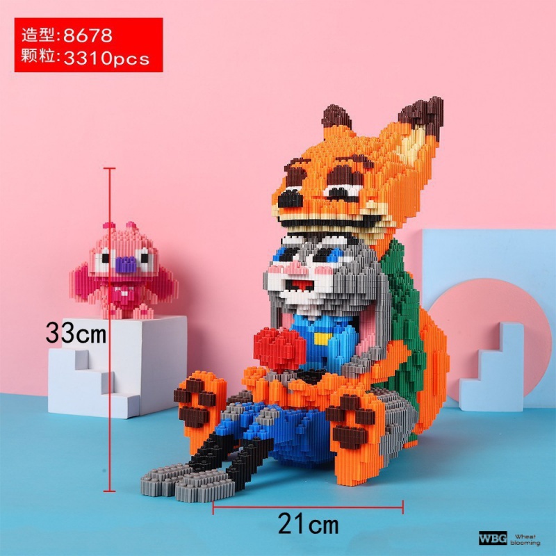 Bộ Đồ Chơi Lắp Ráp Lego Hình Chú Cáo / Thỏ Dễ Thương Cho Bé