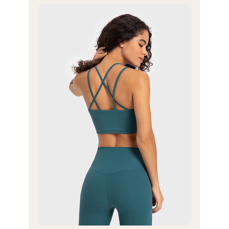 Áo Ngực Thể Thao Hai Dây Mỏng Chống Sốc Thích Hợp Chạy Bộ / Tập Yoga Cho Nữ