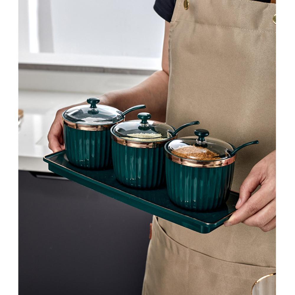 BSUNS Hộp Đựng Gia Vị Có Nắp Đậy Tiện Lợi Cho Nhà Bếp