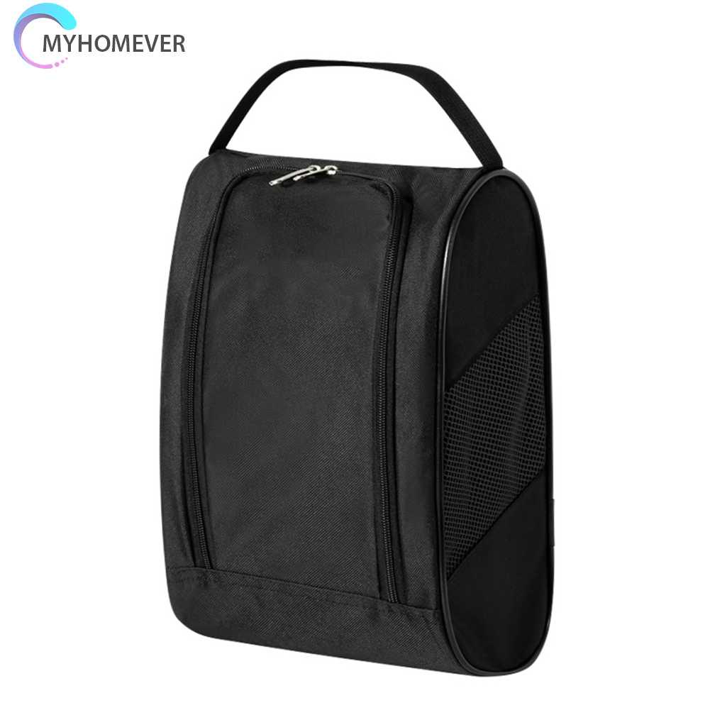 Túi Đựng Giày Chơi Golf Bằng Nylon Có Khóa Kéo Thoáng Khí Tiện Dụng