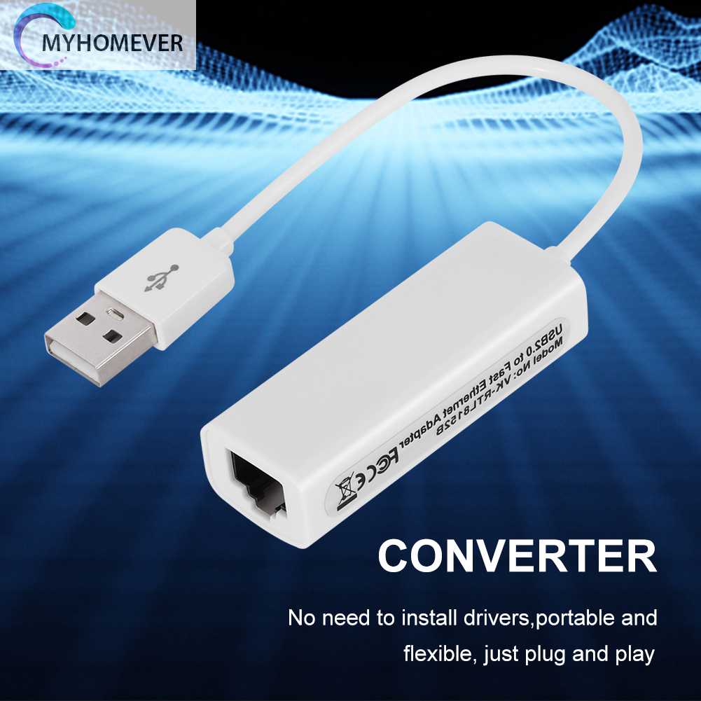 Thẻ Mạng Mở Rộng Chuyển Đổi Usb 2.0 Sang RJ45