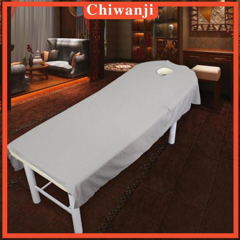 Tấm Trải Giường Mát Xa SPA Có Lỗ Màu Trắng