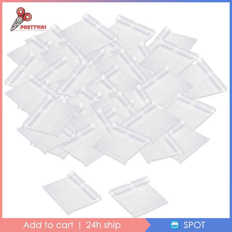 [Prettyia1] Set 2 Giá Đỡ Nhãn Màu Trong Suốt Kích Thước 60x42mm