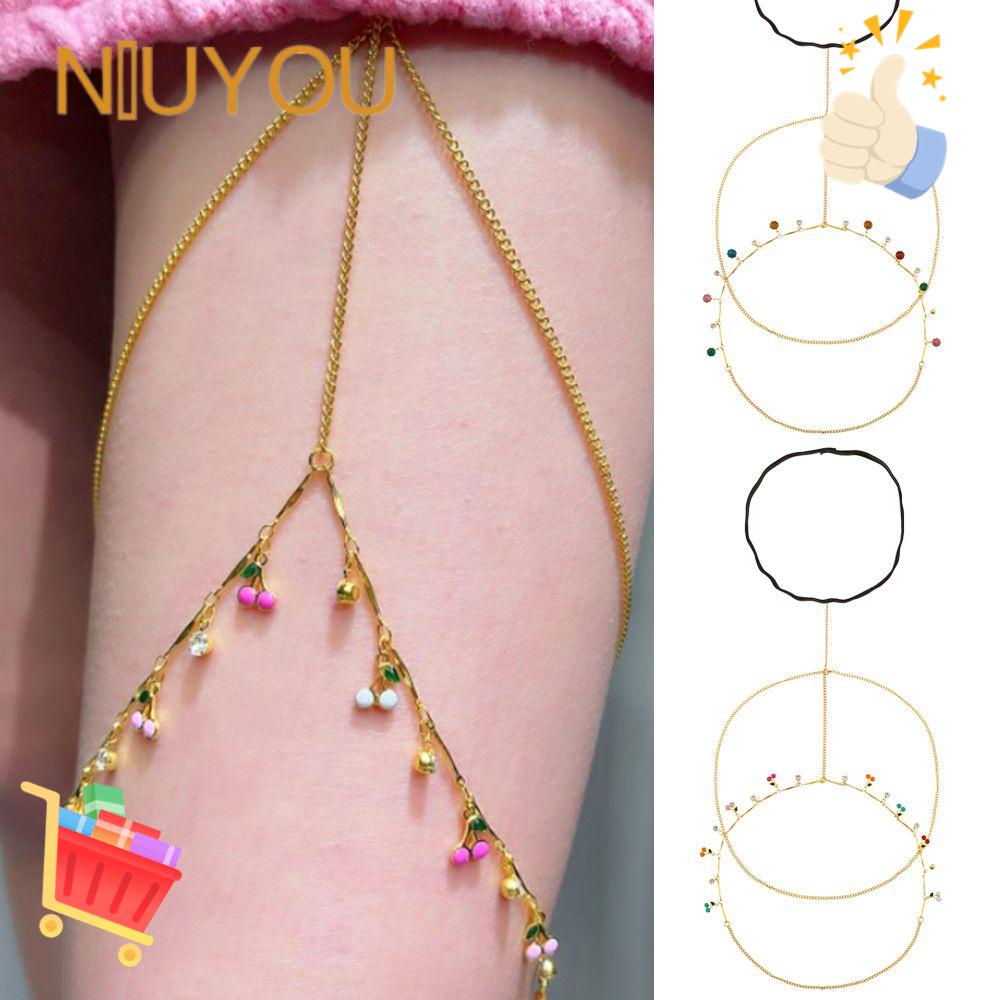 Vòng Đeo Đùi Co Giãn Nhiều Lớp Phong Cách Bohemia