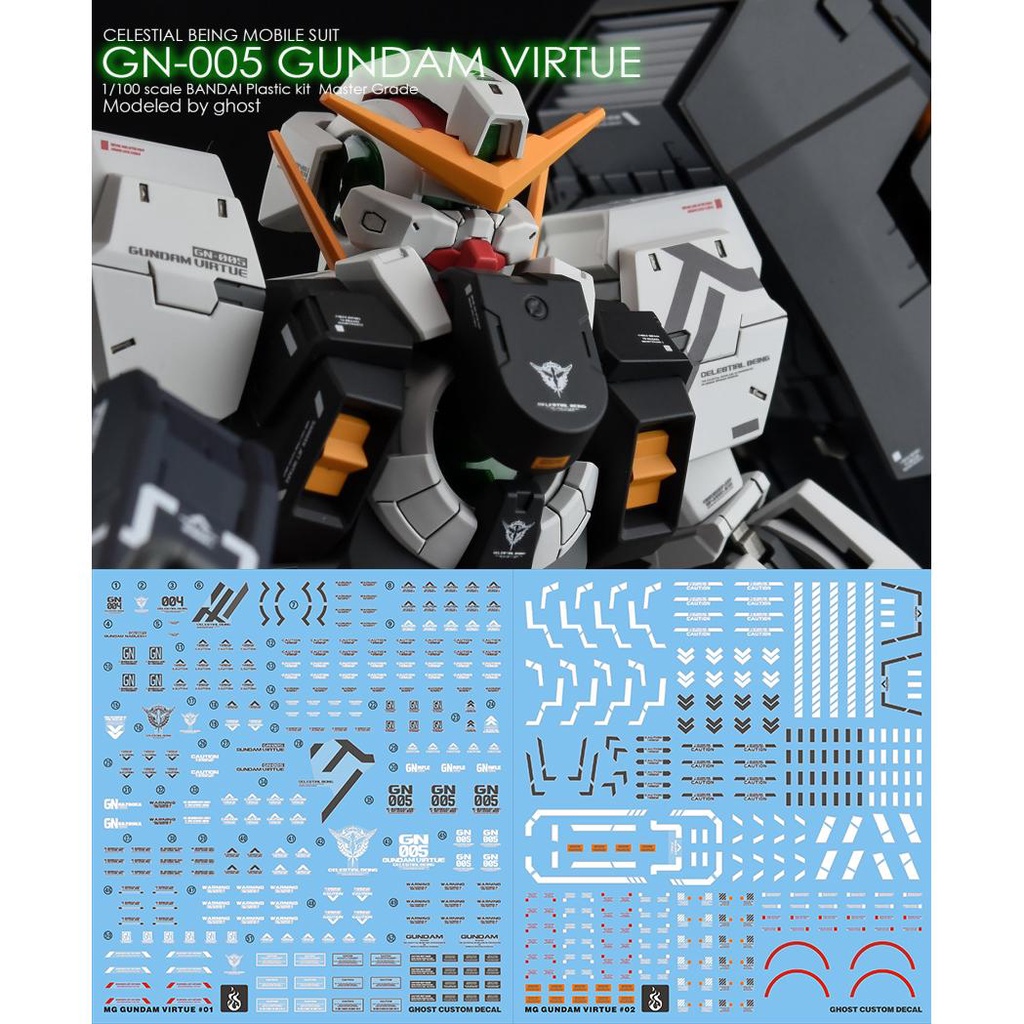 Decal Dán Trang Trí Xe Hơi YAN GHOST MG Virtue GN-005