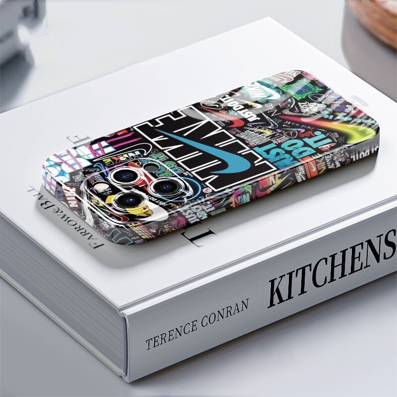 Ốp Điện Thoại TPU Silicon Mềm Chống Sốc Trong Suốt In Logo Thương Hiệu Thể Thao Cho IPhone 14 12 13 11 Pro XS Max XR X Plus