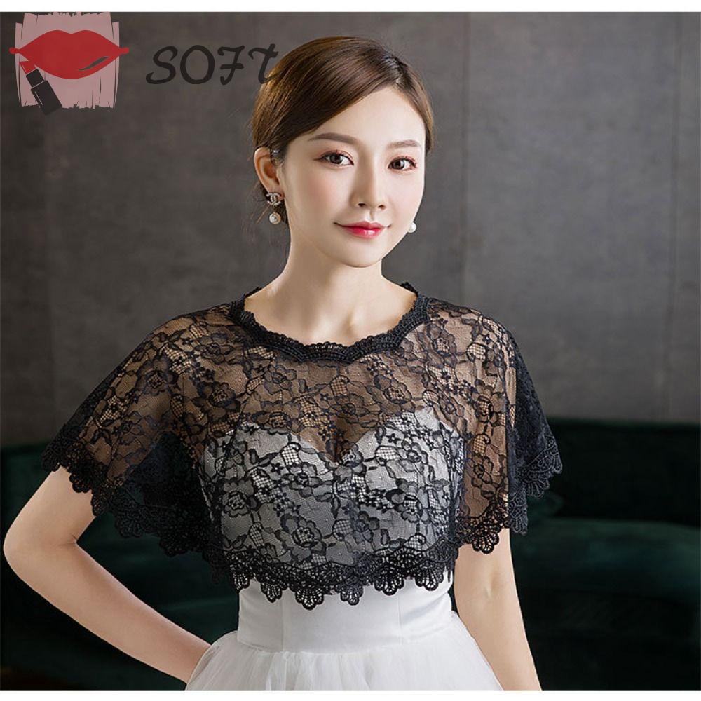 Khăn Choàng Vải Tuyn Mềm Mại Thời Trang Cho Cô Dâu