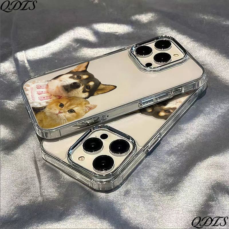 ✅Ốp Điện Thoại Mềm Chống Sốc Hình Chó Mèo Cho Iphone 11 7 13max Plus8 Iphone1214Proins Style / NRE5