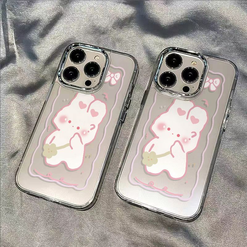 ✅Ốp Điện Thoại Dẻo Họa Tiết Chú Thỏ Dễ Thương Chống Sốc Cho iPhone12 OGJO 14pro13 7max8 11