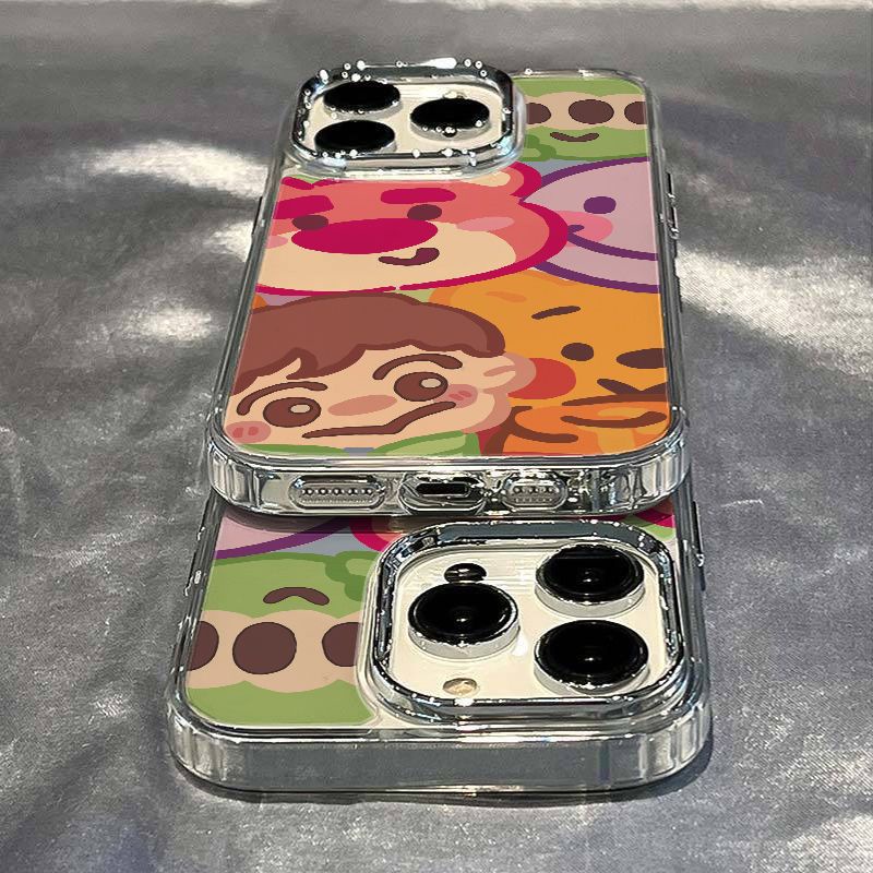 ✅Ốp Điện Thoại Dẻo Họa Tiết Gấu &amp; Dâu Tây Dễ Thương Chống Sốc Cho Iphone11In 13iPhone12 7 814pro max ZZ86