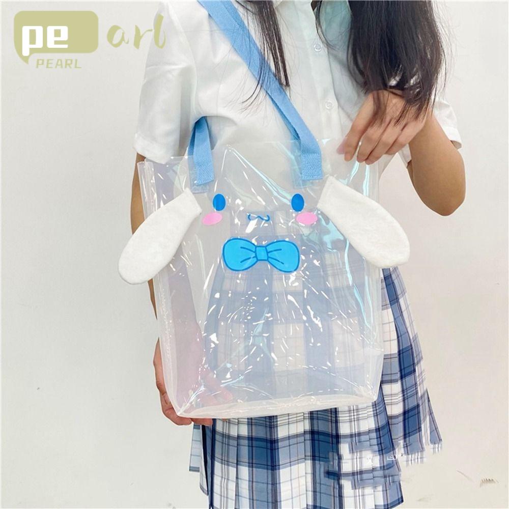 .Túi Đựng Điện Thoại Di Động Bằng PVC Trong Suốt Họa Tiết Kuromi Hoạt Hình Dễ Thương Cho Học Sinh