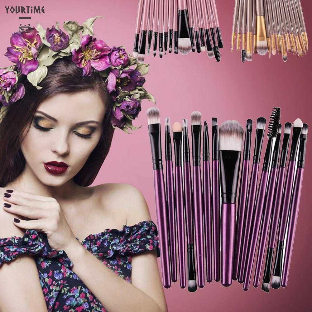 Set 15 Cọ Trang Điểm Chuyên Nghiệp Chất Lượng Cao