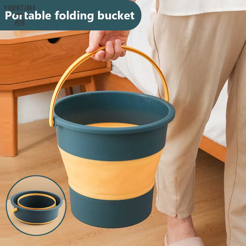 Xô Đựng Nước Dung Tích 5 / 10L Có Thể Gấp Gọn Tiết Kiệm Không Gian Tiện Dụng