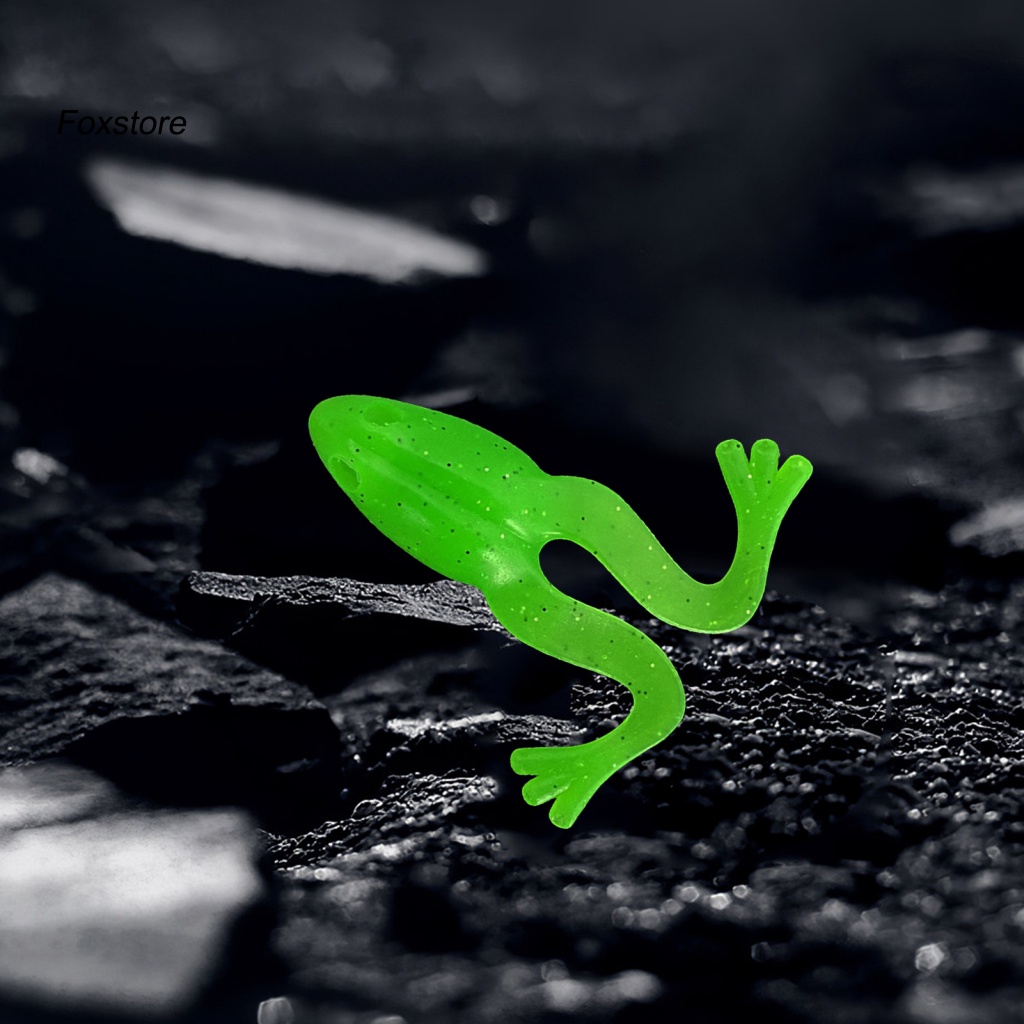 Set 4 Mồi Câu Cá Giả Hình Ếch Mềm Co Giãn