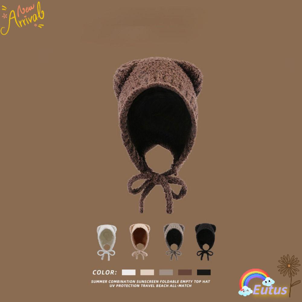 Mũ Len Dệt Kim Che Tai Thời Trang Mùa Thu Đông Hàn Quốc Dễ Thương