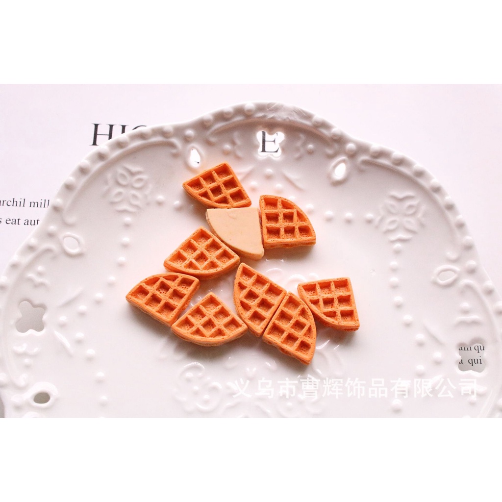 Mô hình Bánh mì phụ kiện trang trí charm slime mini | Mini House