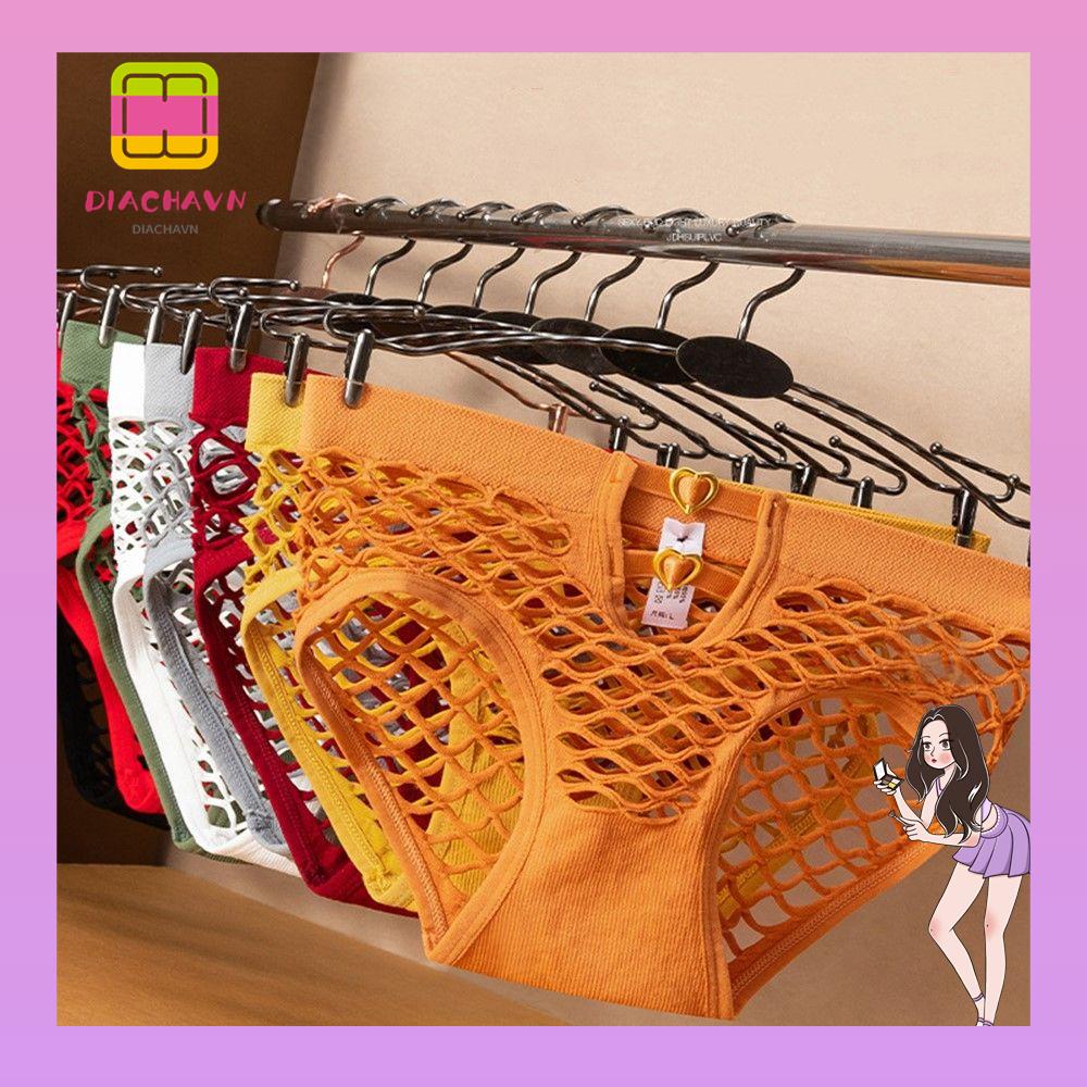 Quần Lót Phối Lưới Thoáng Khí Quyến Rũ Cho Nữ