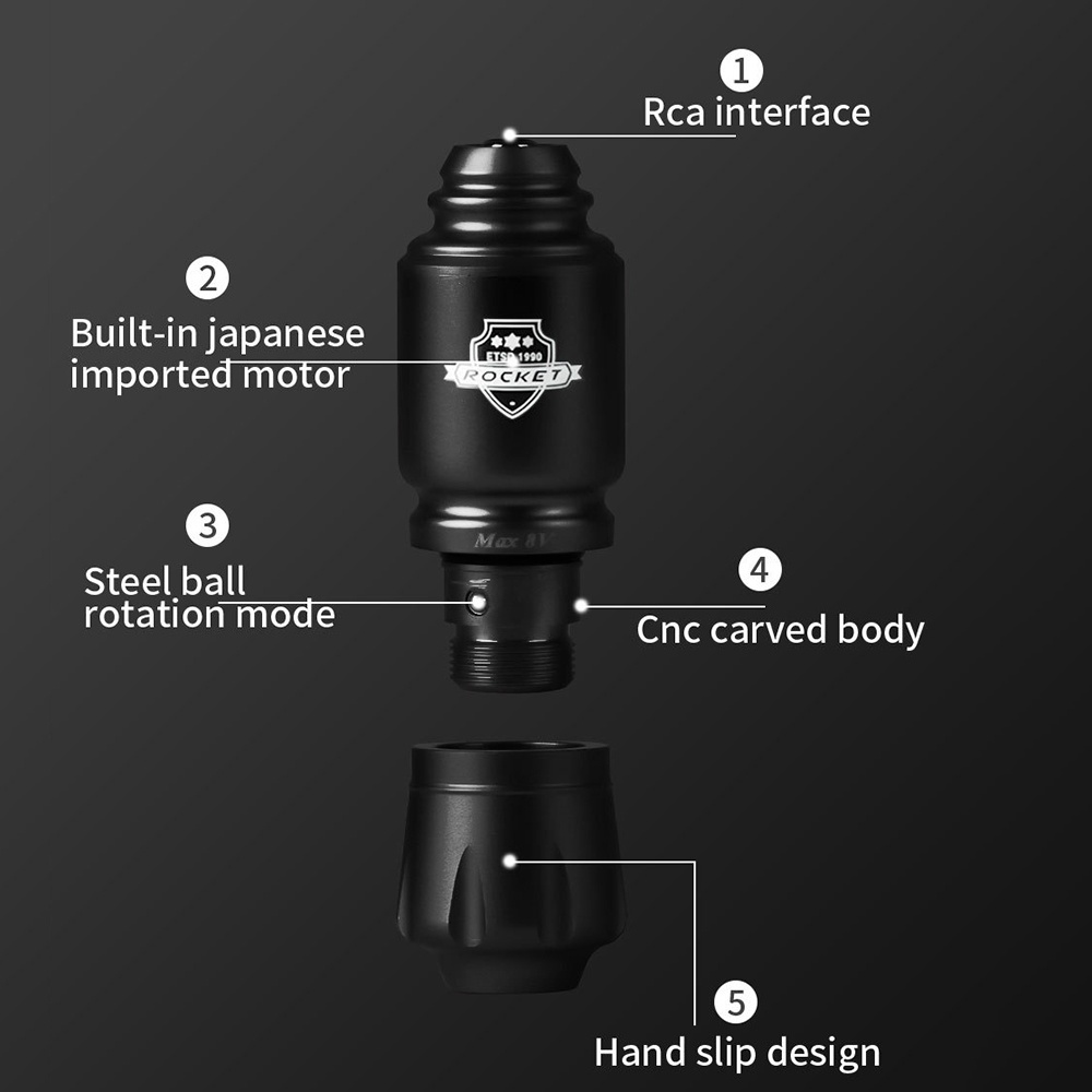 Bộ Máy Xăm Hình Không Dây Mini Giao Diện Rcaa Cao Cấp