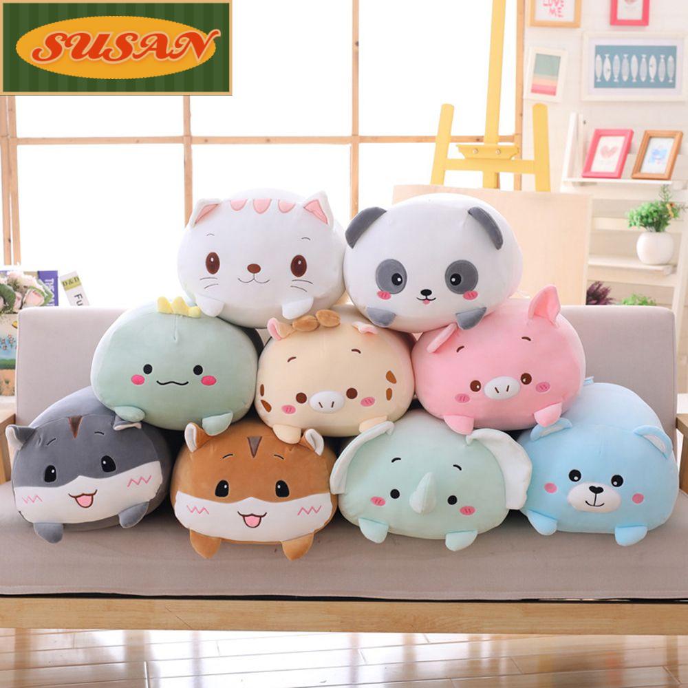 Thú Nhồi Bông Mềm Mại Hình Động Vật Đáng Yêu Cho Bé 20 / 60cm