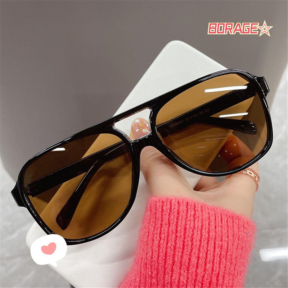 Kính Mát Gọng Vuông Lớn Chống Tia UV400 Kiểu Dáng Sang Trọng