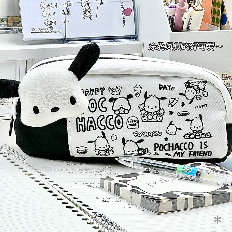 Túi Đựng Bút In Hình Cún Pacha Dễ Thương Sức Chứa Lớn