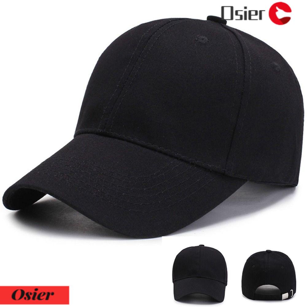 Mũ Lưỡi Trai Cotton Màu Đen Vành Rộng Điều Chỉnh Được 1 Cái