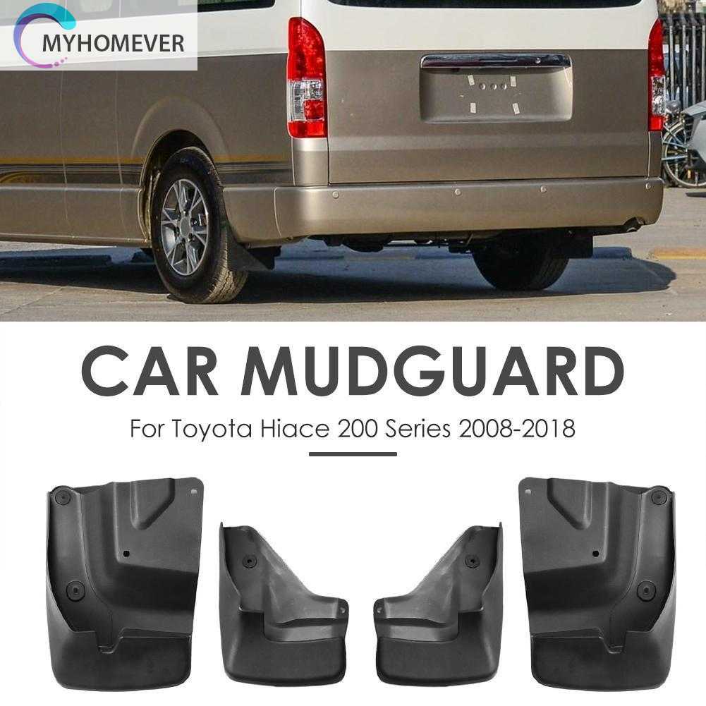 Set 4 Tấm Chắn Bùn Chuyên Dụng Cho Xe Hơi Toyota Hiace 200 Series 08-18