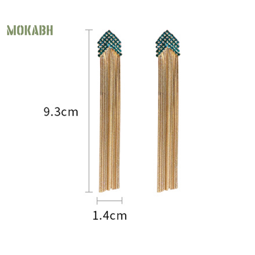 1 Đôi Bông Tai Hình Mũi Tên Đính Đá Thời Trang Dành Cho Nữ