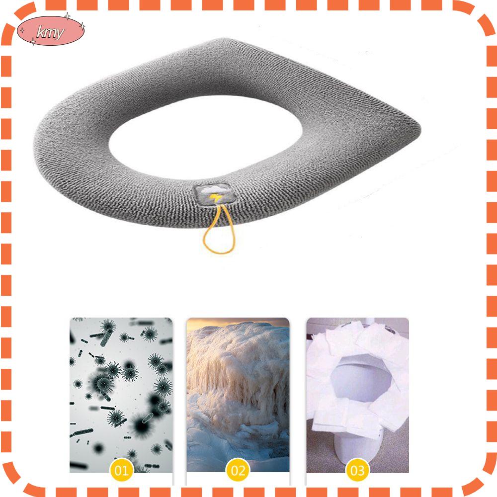 Đệm Lót Bồn Cầu Mềm Mại Giữ Ấm Mùa Đông Có Tay Cầm