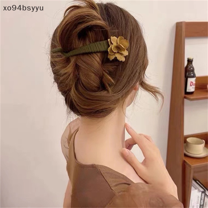 Kẹp Tóc Đuôi Ngựa Trang Trí Hoa Phong Cách Cổ Điển xo94bsyyu Dành Cho Bạn Nữ VN