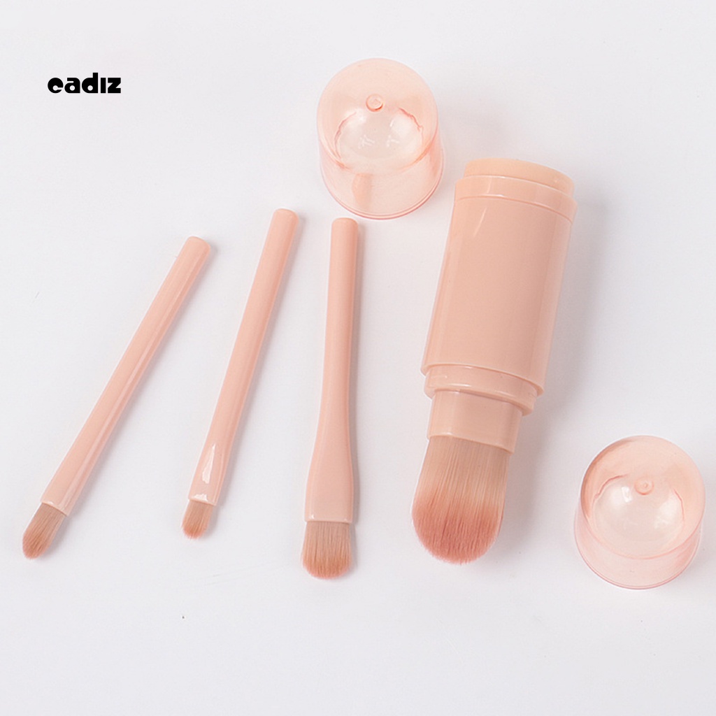 Bộ 4 Cọ Trang Điểm Bốn Trong Một Mini Đa Năng Có Thể Thu Gọn Cho Nữ